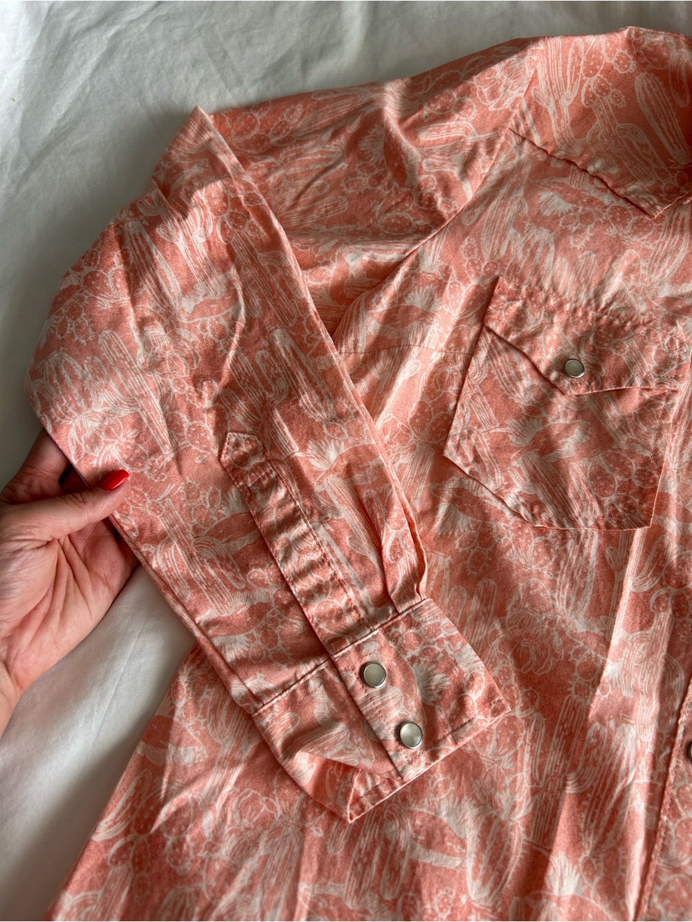 Wrangler Cactus Novelty Printed Long-Sleeve Western Shirt - Picture 5 of 11